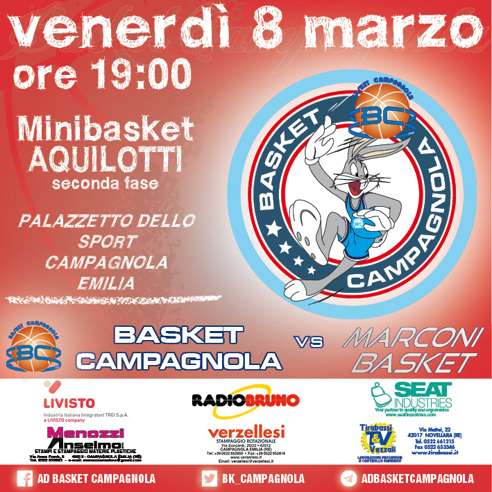 MB: Aquilotti – 3.Giornata seconda fase: Basket Campagnola vs Marconi Basket