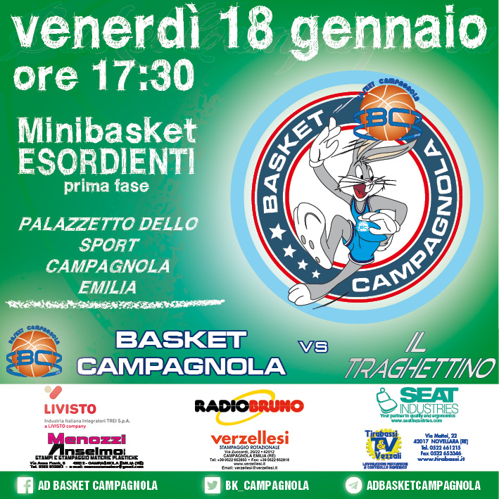 MB: Esordienti – 8.Giornata: Basket Campagnola vs Il Traghettino
